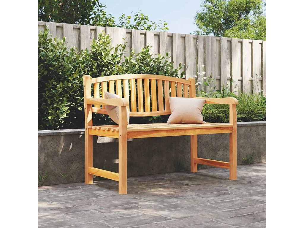 Gartenbank 114x59x87 cm Massivholz Teak