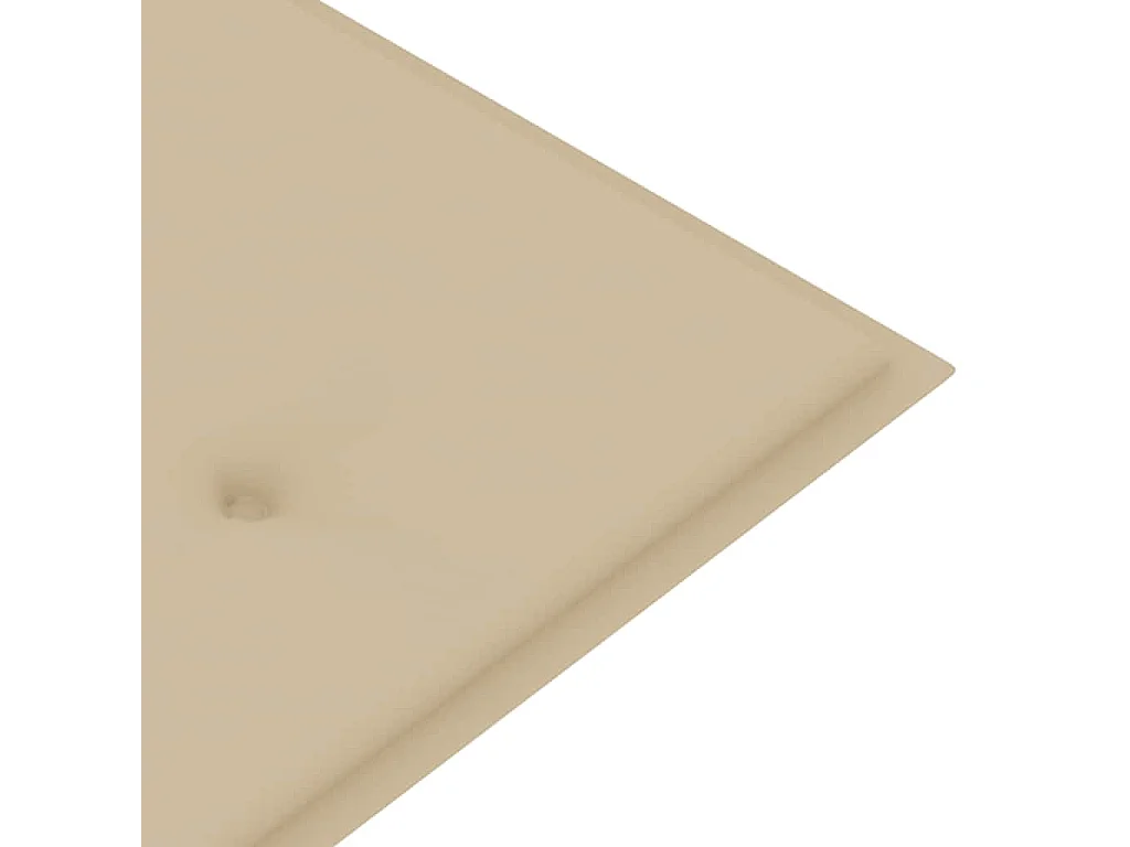 Panchina da Giardino Impilabile con Cuscino 159cm Teak Massello