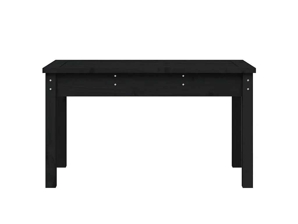 Tuinbank 80x44x45 cm massief grenenhout zwart