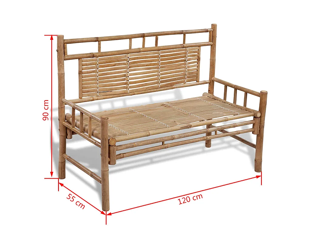 Tuinbank 120 cm bamboe