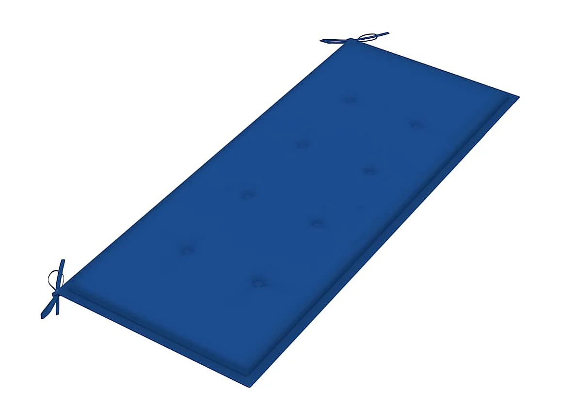 Panca da Giardino con Cuscino 120 cm in Bambù