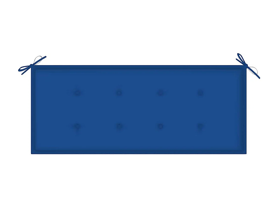 Panca da Giardino con Cuscino 120 cm in Bambù