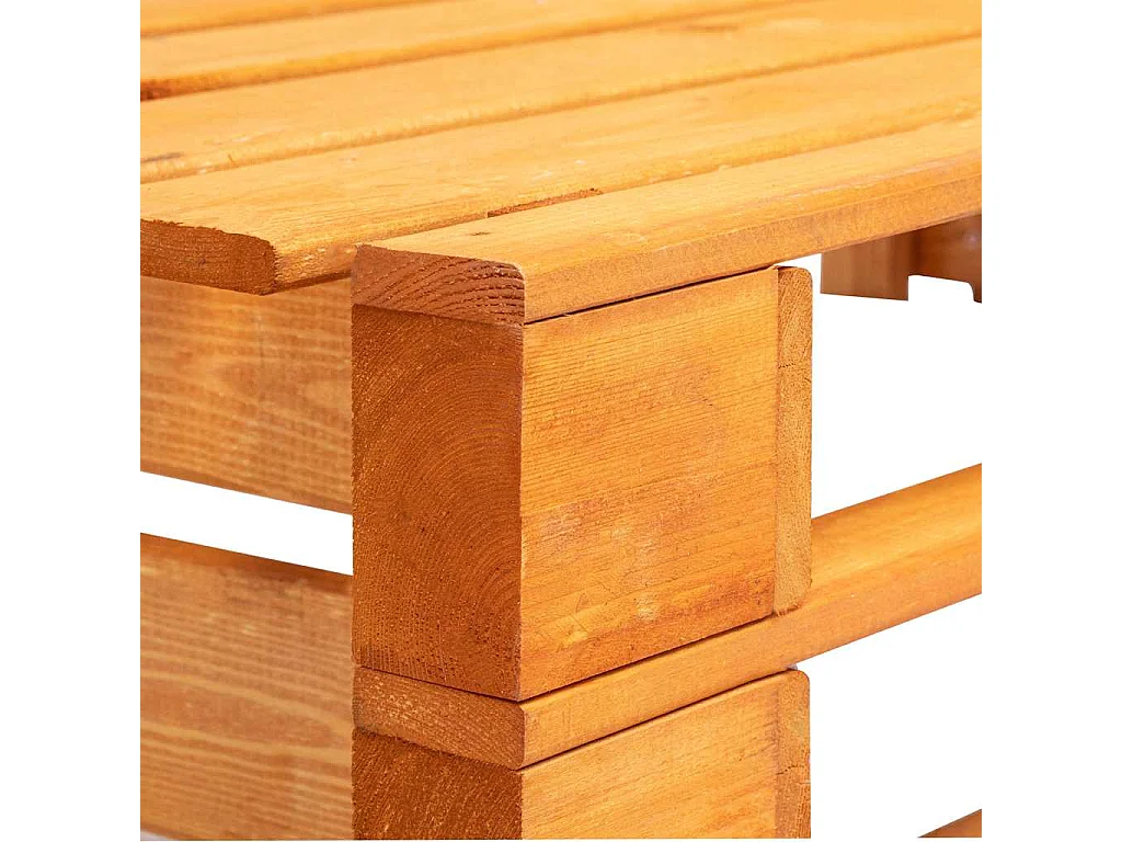 Tuinhoekbank pallet hout honingbruin