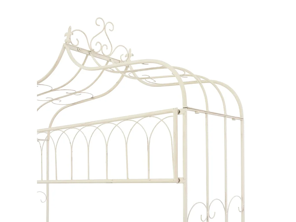 Tuinbank 122 cm ijzer antiekwit