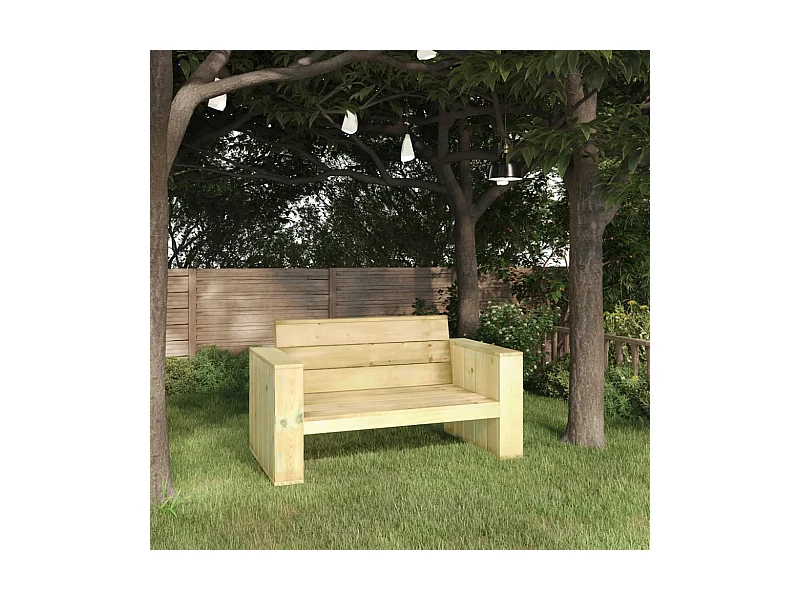 Gartenbank 139 cm Kiefernholz Imprägniert