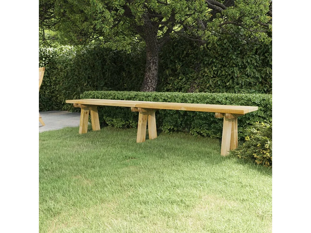 Banc de jardin 220 cm bois de pin massif imprégné