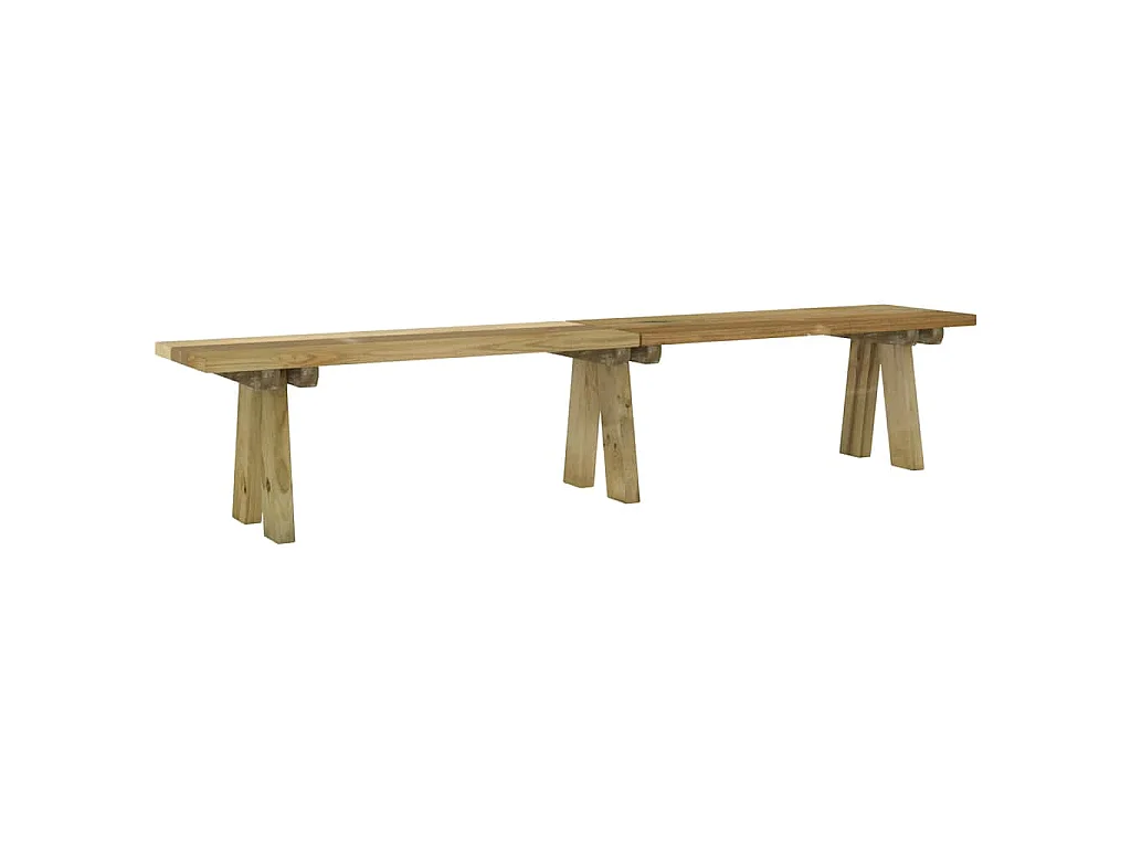 Tuinbank 220 cm geïmpregneerd massief grenenhout