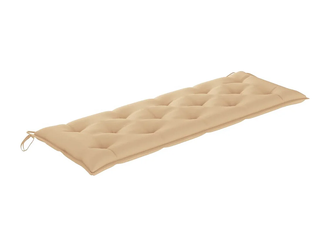 Banc de jardin avec coussin 157 cm Bois d'acacia massif