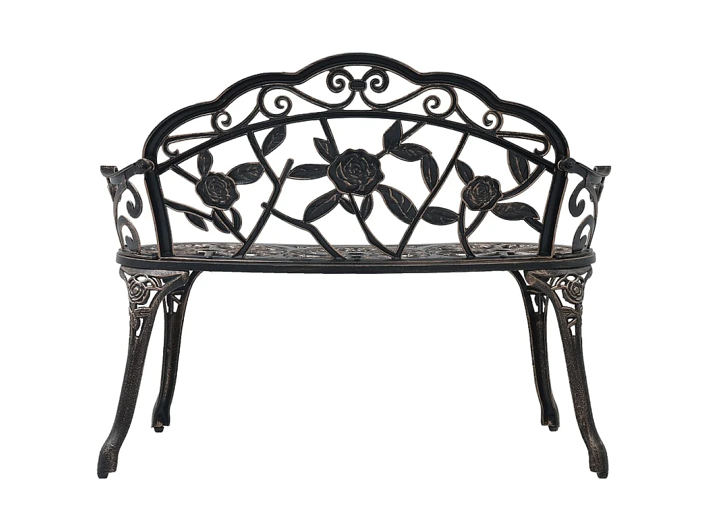 Banc de bistrot 100 cm Bronze Aluminium coulé