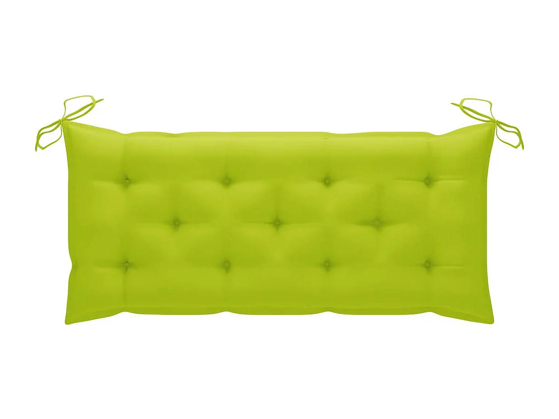 Banc de jardin avec coussin 120 cm Bambou