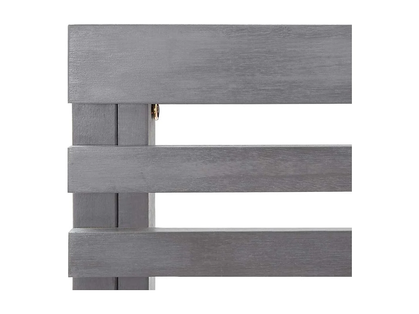 Garten-Eckbank Grau 140 cm Massivholz Akazie