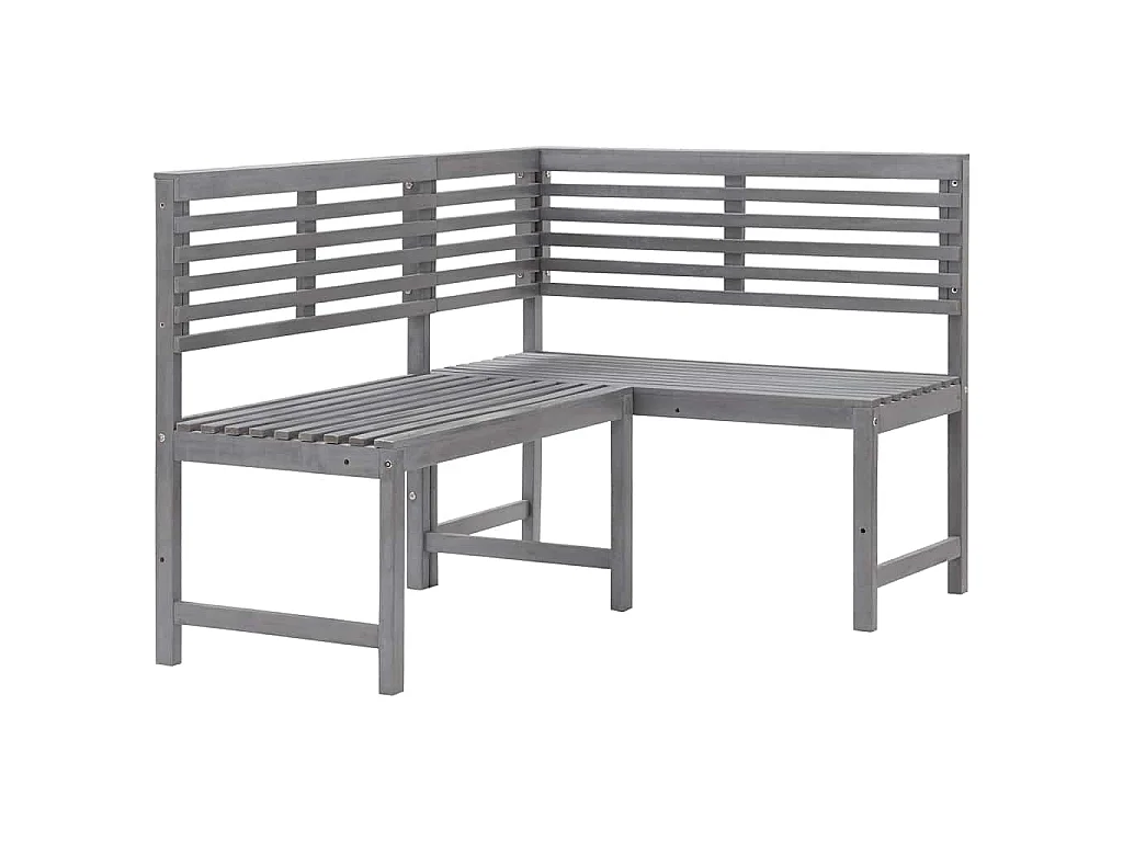 Panca da Giardino ad Angolo 140 cm Legno Massello Acacia