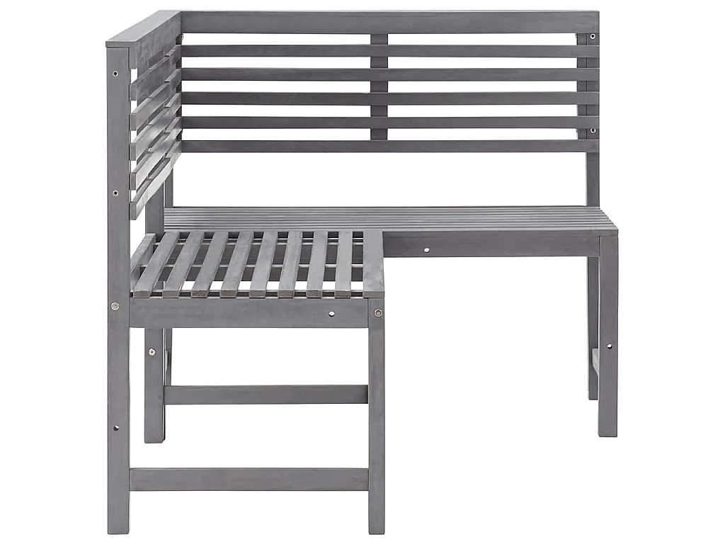 Panca da Giardino ad Angolo 140 cm Legno Massello Acacia