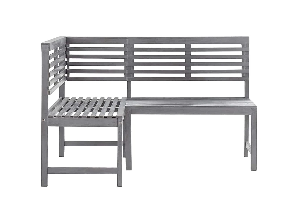 Panca da Giardino ad Angolo 140 cm Legno Massello Acacia