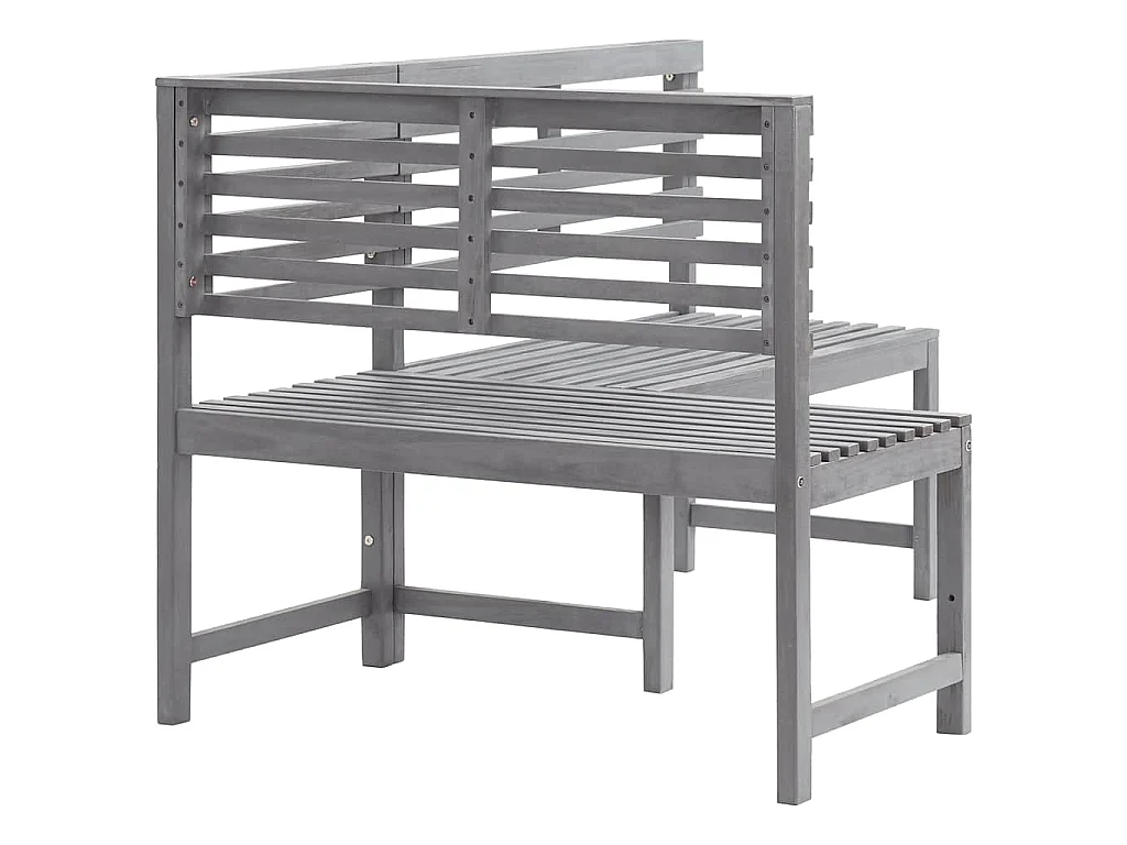 Panca da Giardino ad Angolo 140 cm Legno Massello Acacia