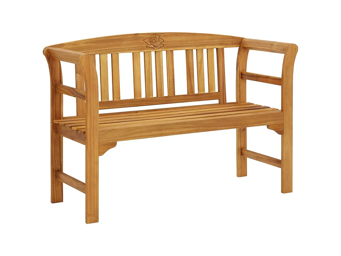 Banc de jardin 114 cm bois d'acacia solide