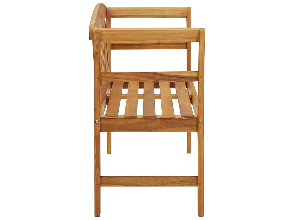 Panchina da Giardino 114 cm in Legno Massello di Acacia