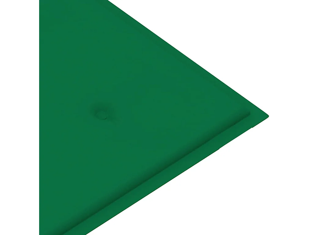 Banco de jardim c/ almofadão verde 112 cm teca maciça
