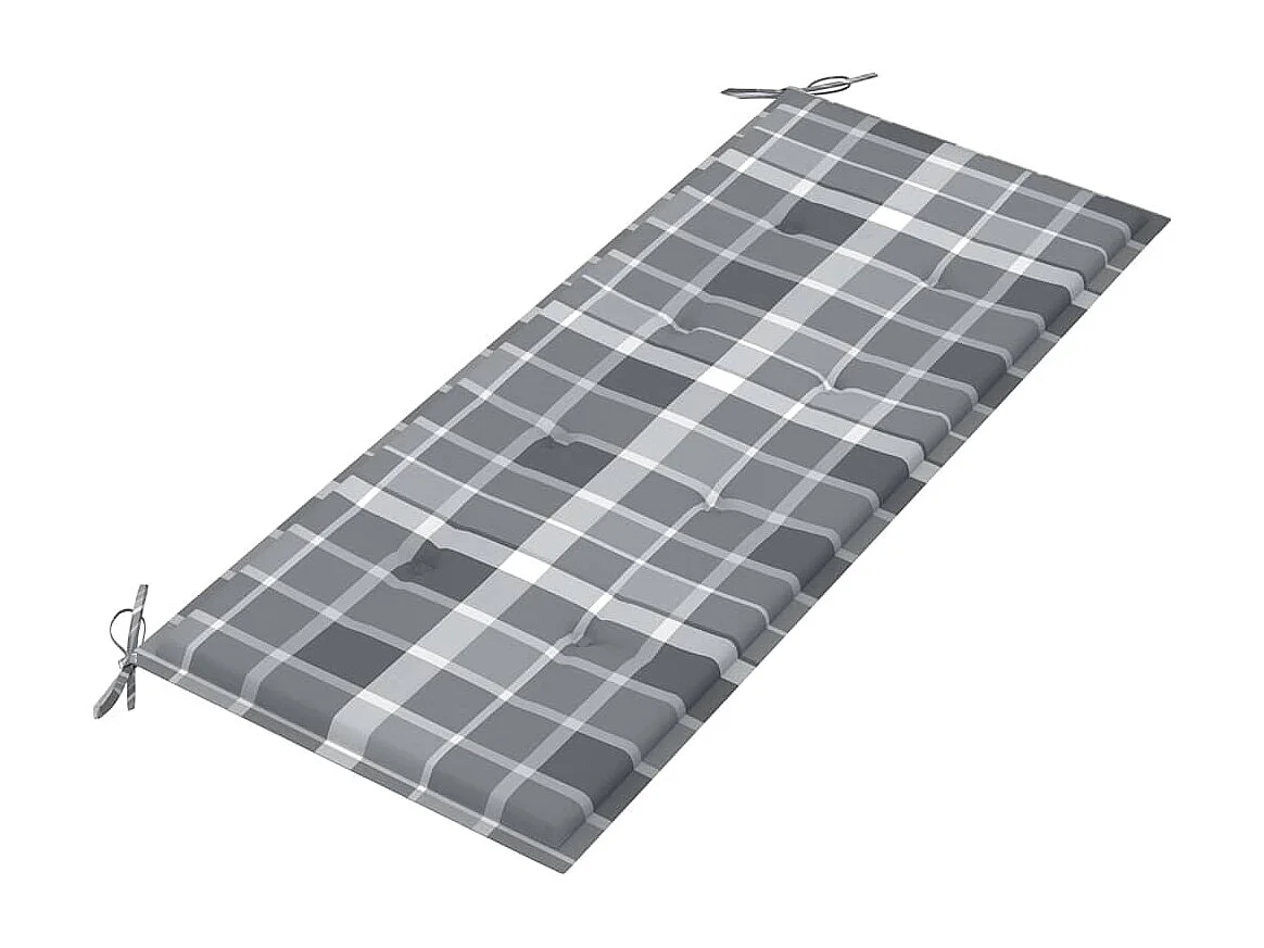 Banc de jardin avec coussin 120 cm Bambou