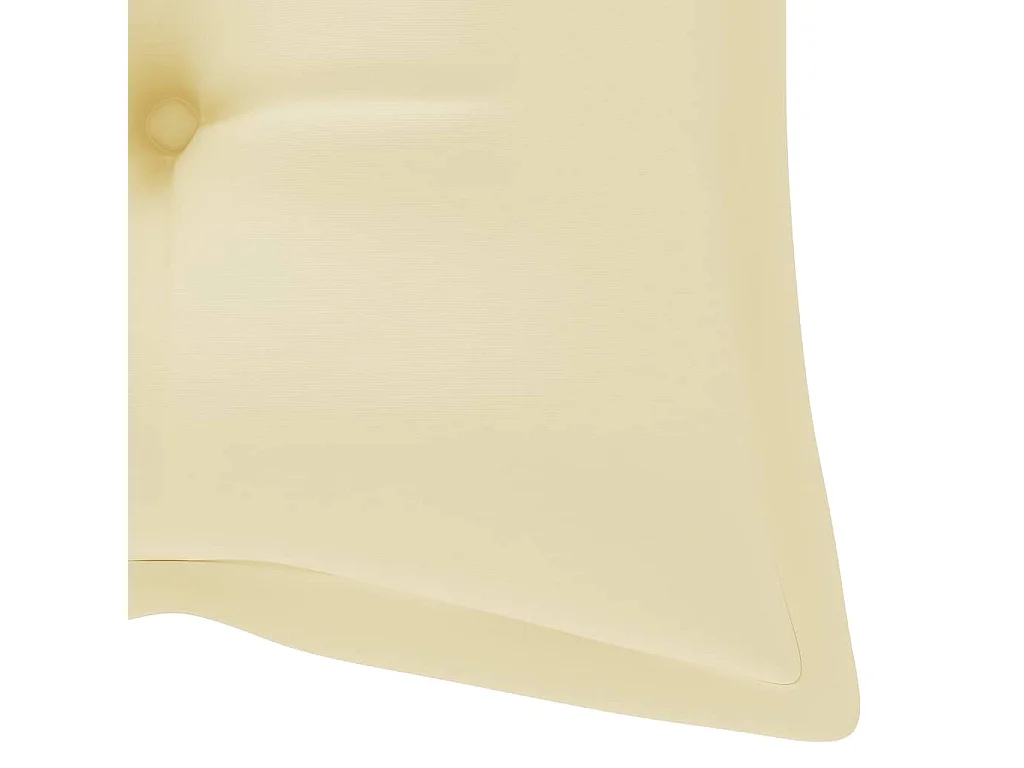 Banc de jardin pliable avec coussin 118 cm Bambou