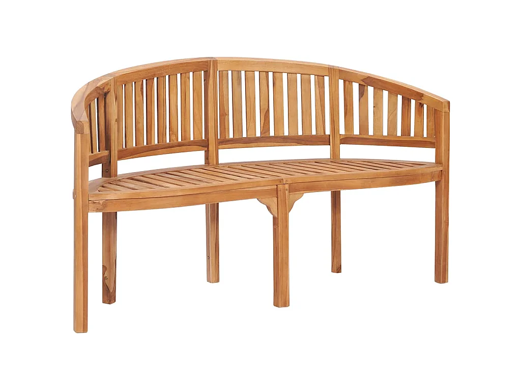 Panchina a Banana 151 cm in Legno Massello di Teak