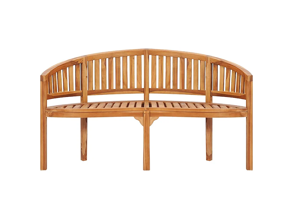 Panchina a Banana 151 cm in Legno Massello di Teak
