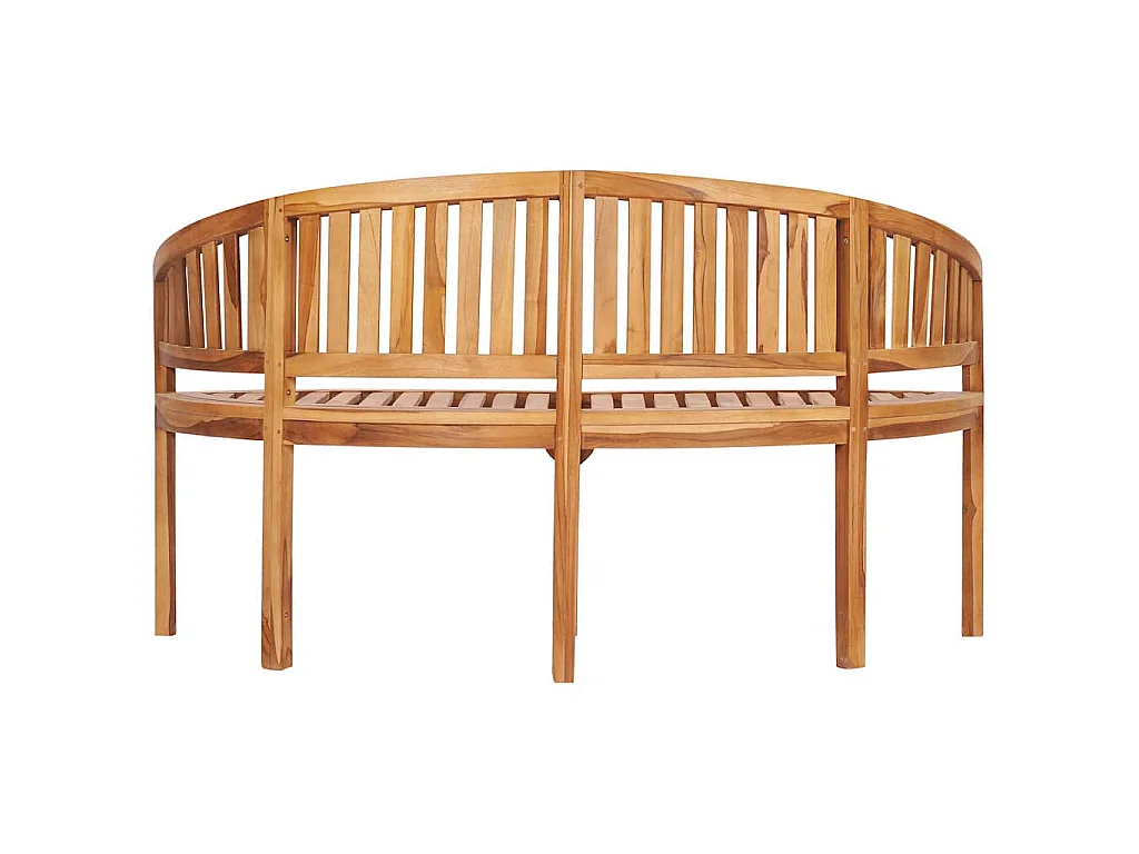 Panchina a Banana 151 cm in Legno Massello di Teak
