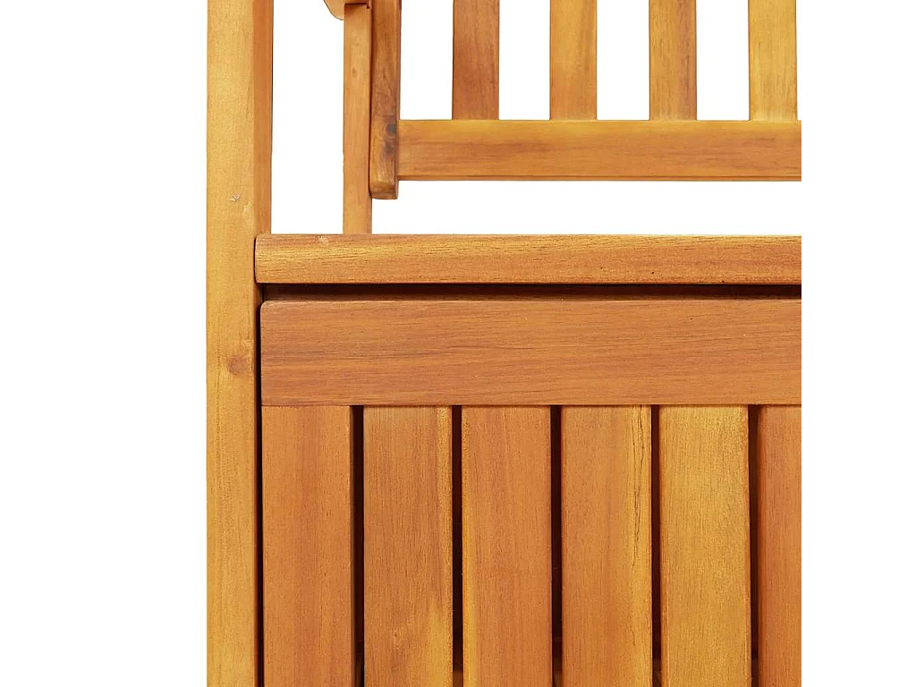 Banco de almacenaje de jardín madera de acacia maciza 120 cm