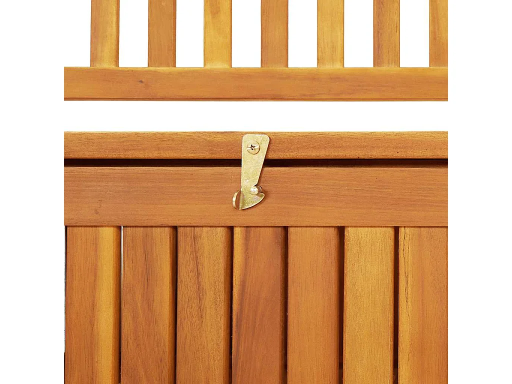 Banco de almacenaje de jardín madera de acacia maciza 120 cm