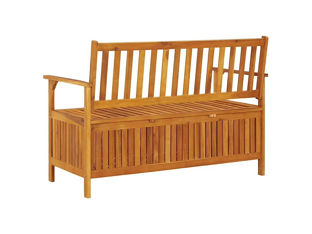 Cassapanca da Giardino 120 cm in Legno Massello di Acacia