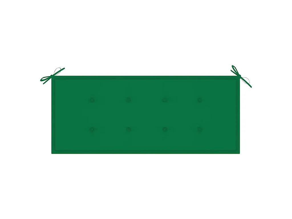 Klappbare Gartenbank mit Auflage 118 cm Bambus