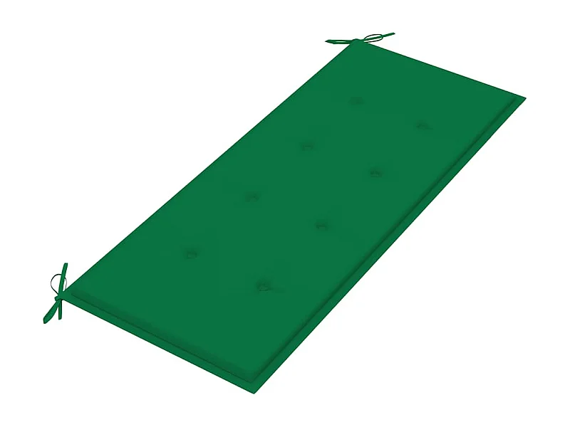 Klappbare Gartenbank mit Auflage 118 cm Bambus