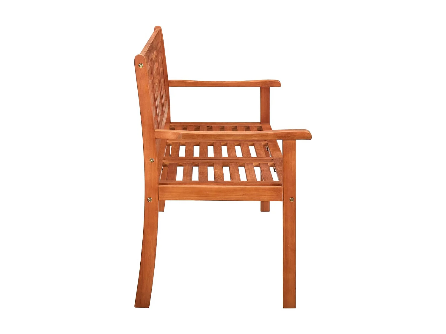 Panchina da Giardino 3 Posti 150 cm Legno Massello di Eucalipto