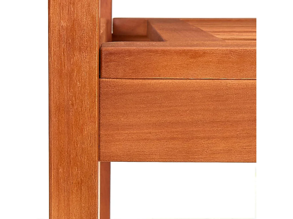 Panchina da Giardino 3 Posti 150 cm Legno Massello di Eucalipto