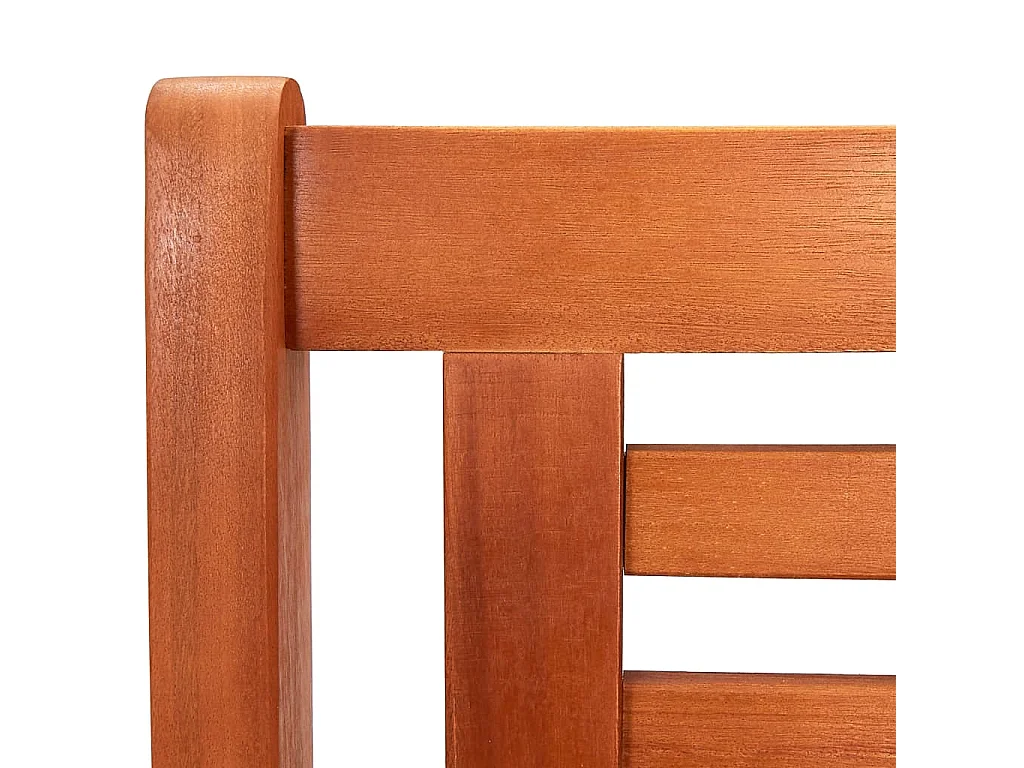 Panchina da Giardino 3 Posti 150 cm Legno Massello di Eucalipto