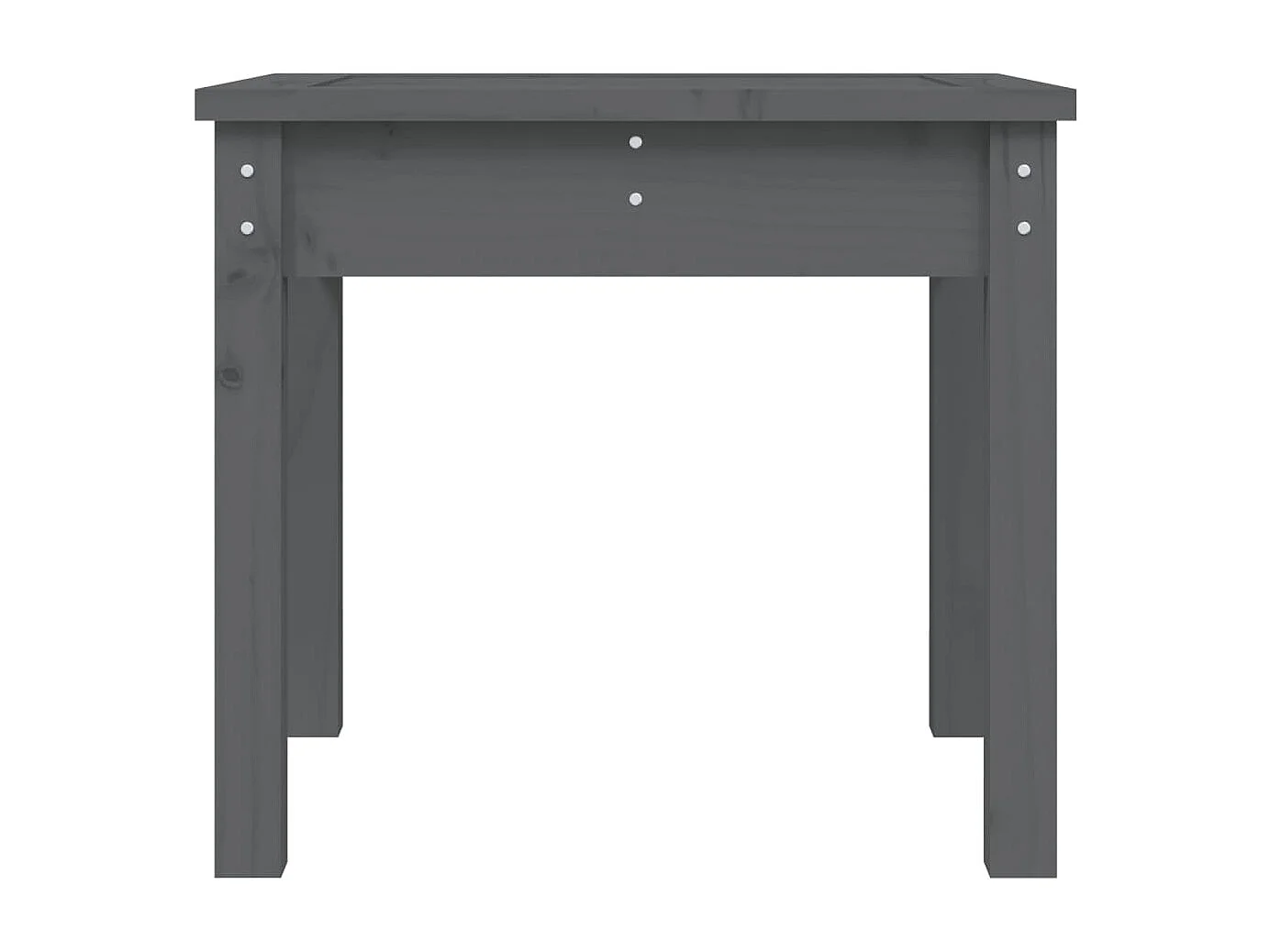 Panca da Giardino Grigia 50x44x45 cm Legno Massello di Pino