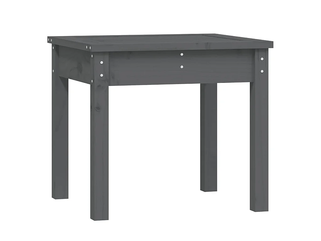 Banc de jardin gris 50x44x45 cm bois massif de pin