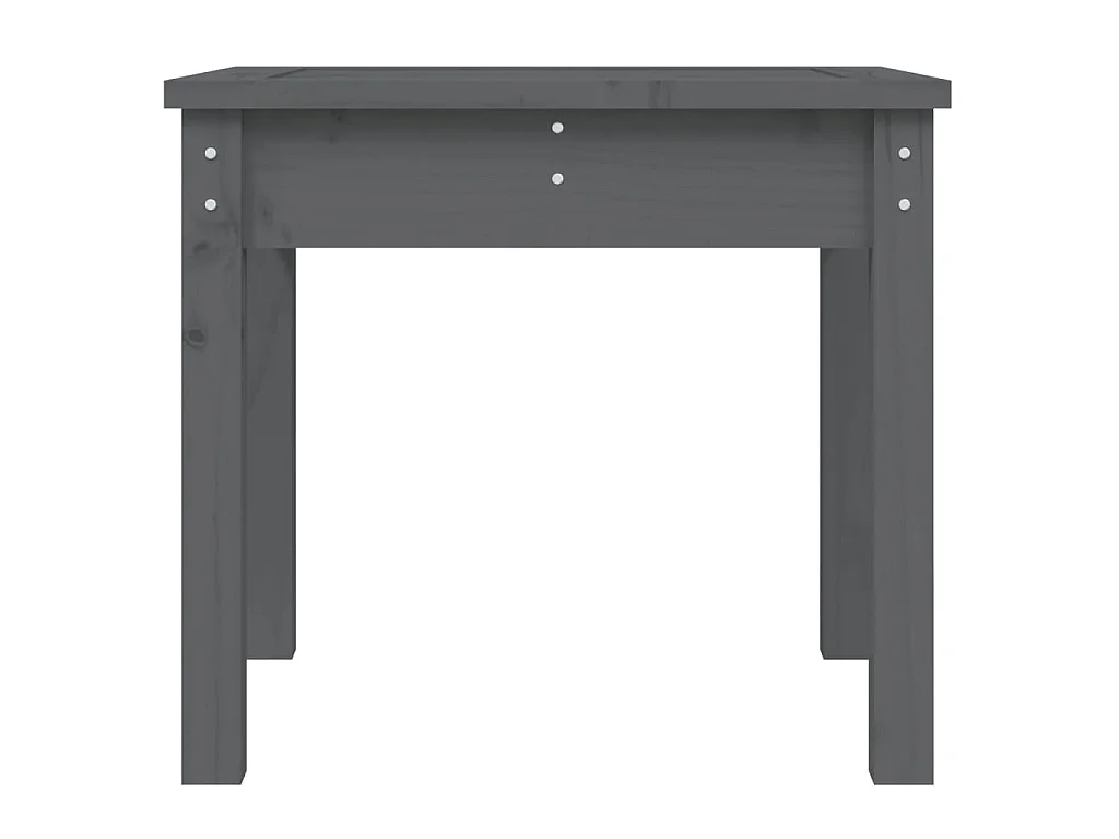 Banc de jardin gris 50x44x45 cm bois massif de pin