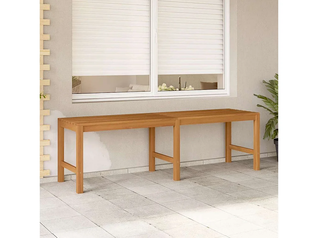 Panchina da Giardino 150 cm in Legno Massello di Teak