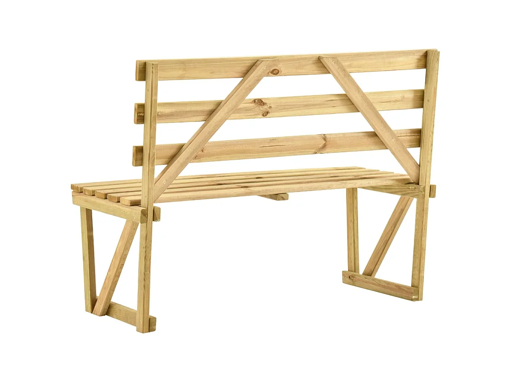 Tuinbank 120 cm geïmpregneerd grenenhout