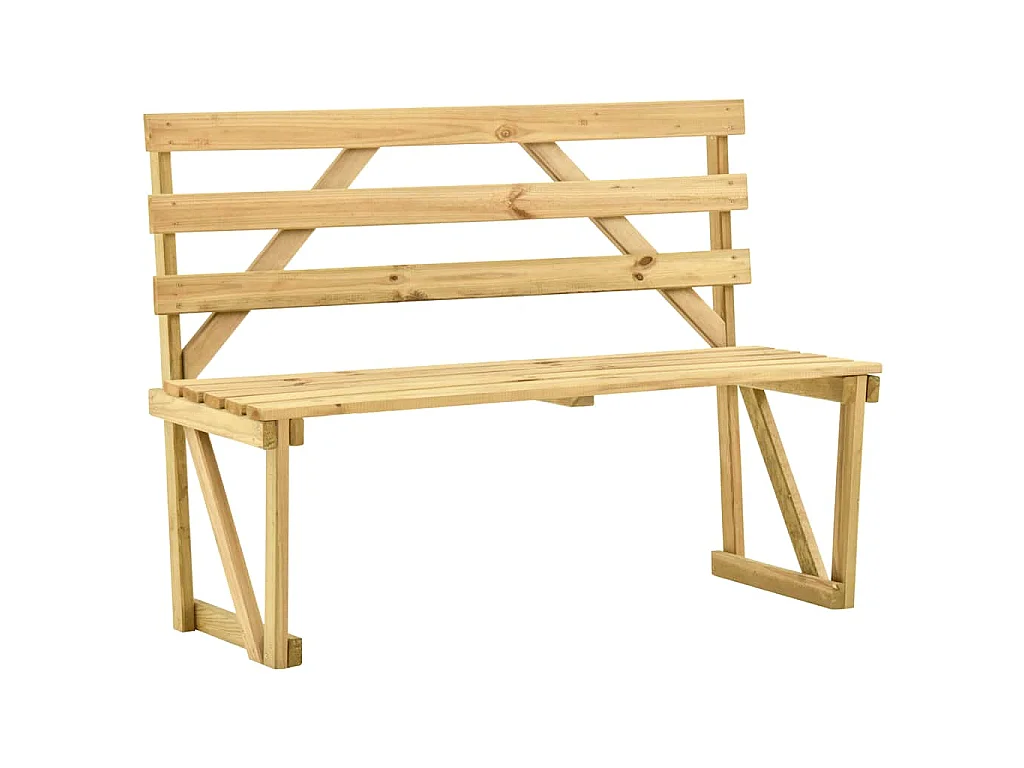 Tuinbank 120 cm geïmpregneerd grenenhout