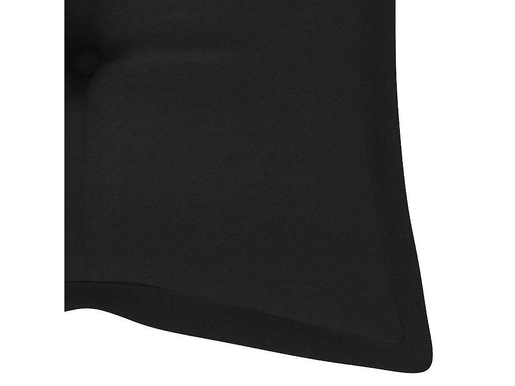 Banco de jardín plegable con cojín bambú 118 cm
