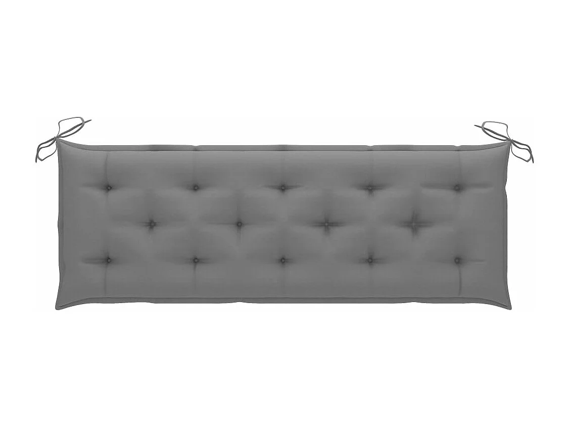 Gartenbank mit Auflage 157 cm Massivholz Akazie