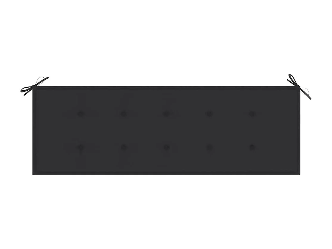 Banc de jardin avec coussin 157 cm Bois d'acacia massif