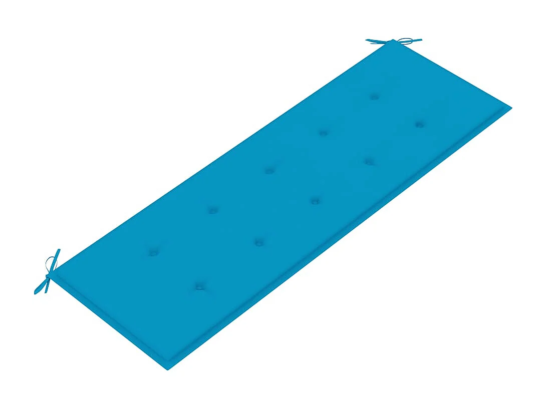 Gartenbank mit Auflage 157 cm Massivholz Akazie