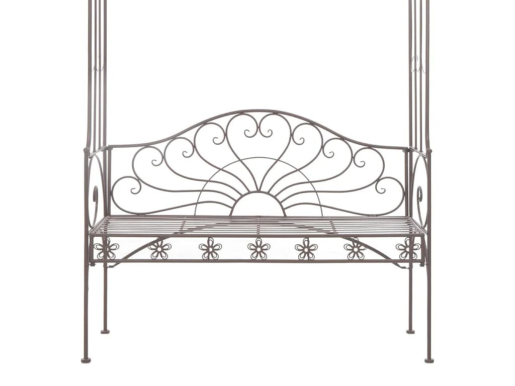 Tuinbank 122 cm ijzer antiekbruin
