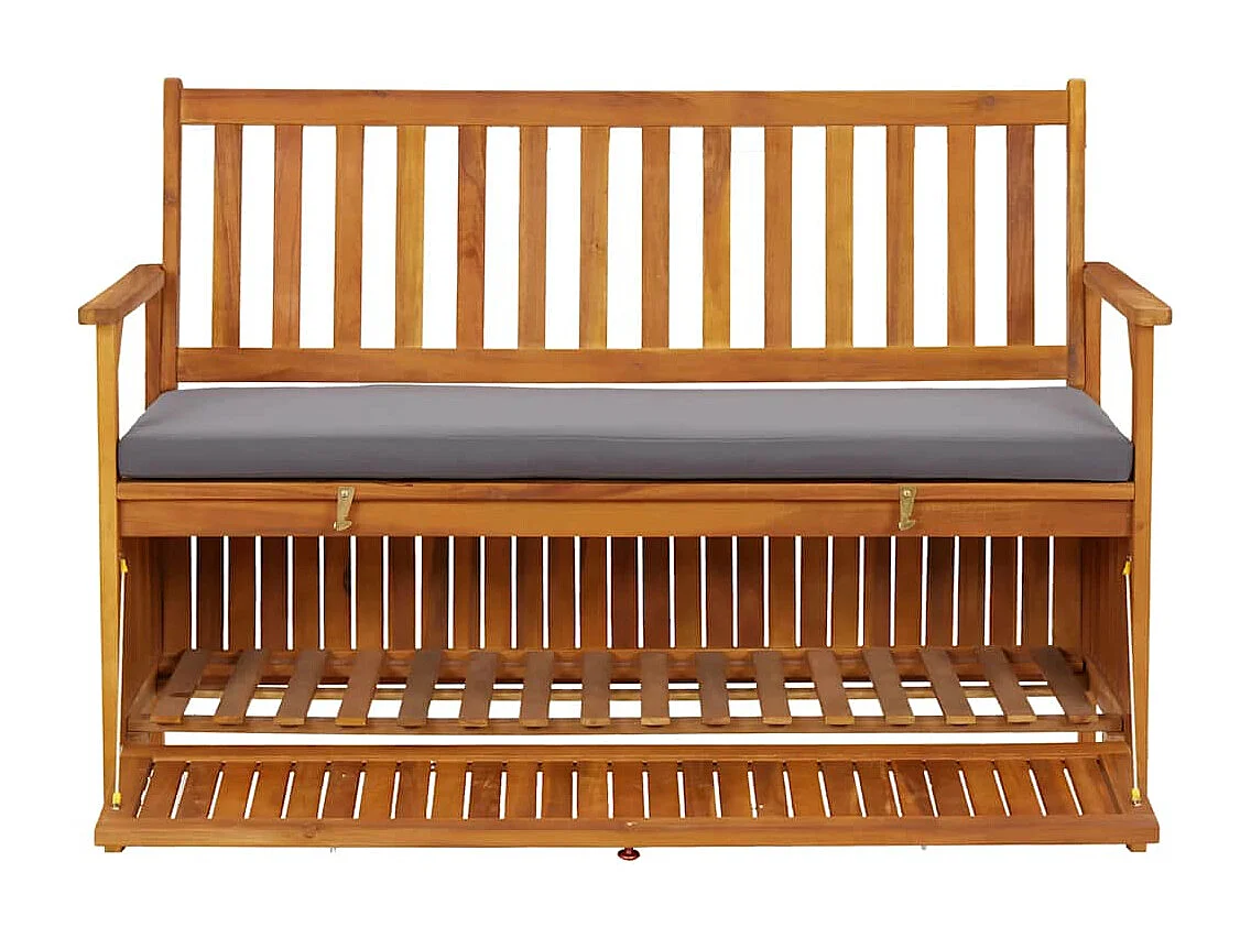 Tuinopbergbank 120 cm massief acaciahout