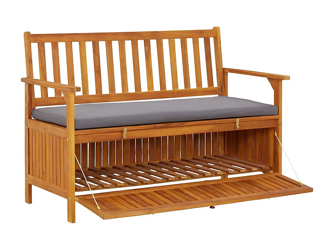 Tuinopbergbank 120 cm massief acaciahout