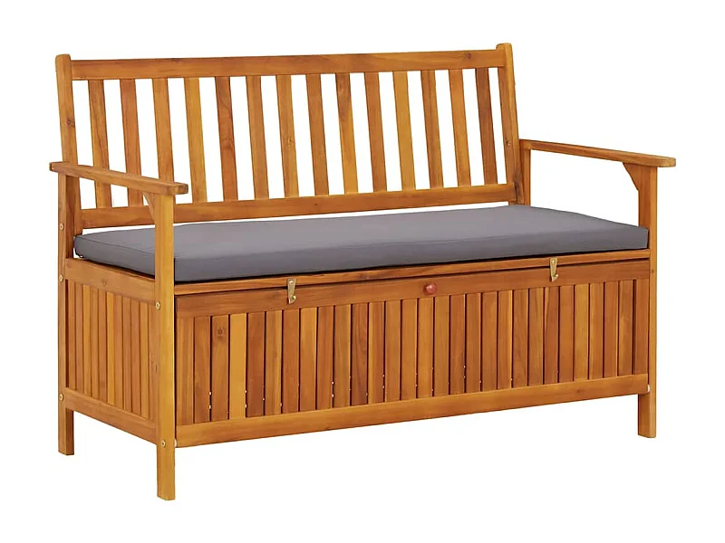 Cassapanca da Giardino 120 cm in Legno Massello di Acacia