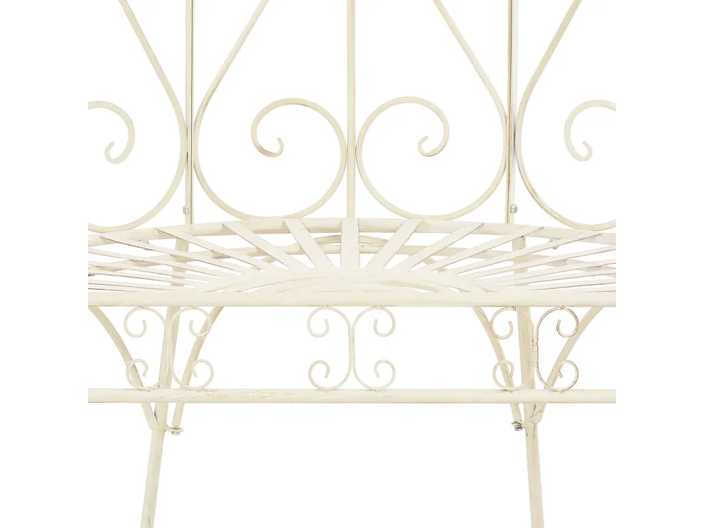 Tuinbank 95 cm ijzer antiekwit